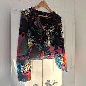 Milk & Honey V-Neck Crop Blouse